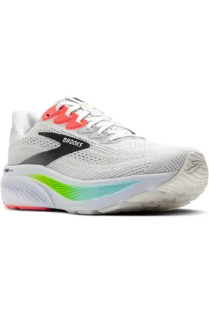 Brooks Ghost 17 Running Shoe in White /pink Clay/Gecko at Nordstrom, Size 14