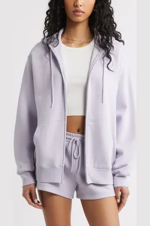 BP. Oversize Zip Fleece Hoodie in at Nordstrom, Size X-Small