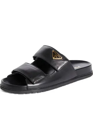 Prada Double Band Slide Sandal in at Nordstrom, Size 9Us