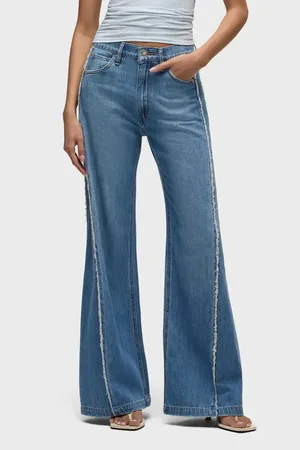 Hudson Jodie loose fit wide leg w/ frayed seams in at Nordstrom, Size 31