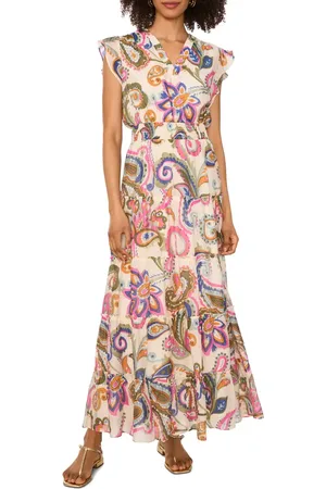 Vince Camuto Floral Paisley Maxi Dress in at Nordstrom, Size Large