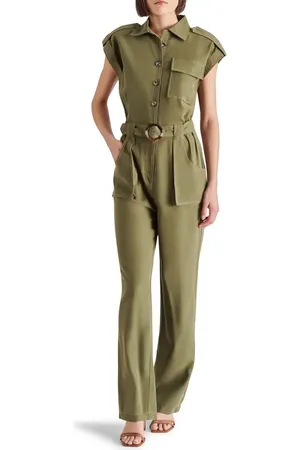 Steve Madden Gene Belted Utility Jumpsuit in at Nordstrom, Size Medium