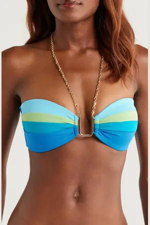 Robin Piccone Keeley Bandeau Bikini Top in at Nordstrom, Size Medium