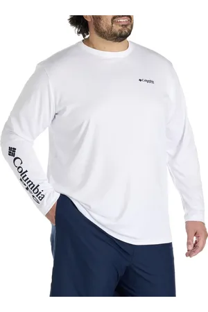 Columbia Big & Tall PFG Terminal Tackle Fins and Stripes Long-Sleeve T-Shirt in at Nordstrom, Size 4Xlt