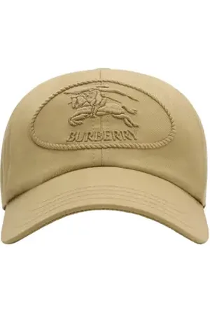 Burberry Knight Stamp Gabardine Baseball Cap in at Nordstrom, Size X-Large