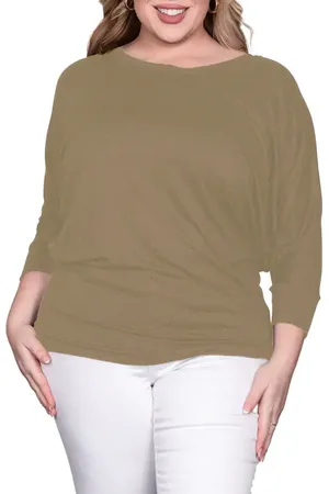 Standards & Practices Dolman Sleeve Stretch Modal Top in at Nordstrom, Size 1X