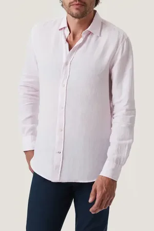34 Heritage Linen Chambray Button-Up Shirt in at Nordstrom, Size Medium