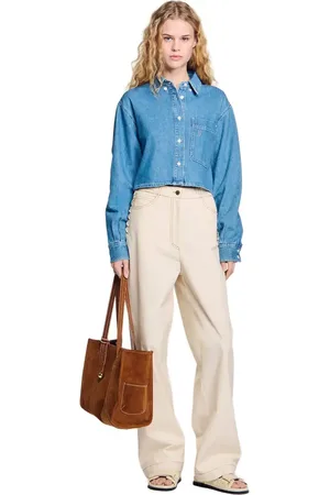 Sandro Lace-up jeans at Nordstrom, Size 34 Eu