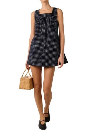 WeWoreWhat Square Neck Babydoll Mini Dress in at Nordstrom, Size Small