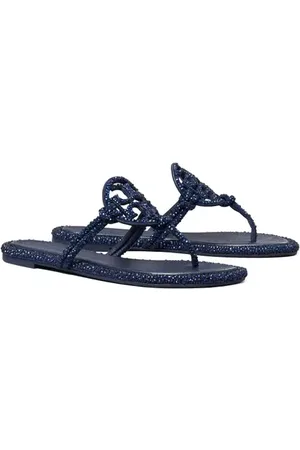 Tory Burch Miller Knotted Crystal Sandal in at Nordstrom, Size 6