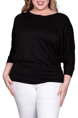 Standards & Practices Dolman Sleeve Stretch Modal Top in at Nordstrom, Size 1X