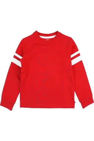 RuffleButts Boys Racing Stripe Long Sleeve Shirt in at Nordstrom, Size 4T