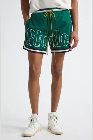 Rhude Logo Basketball Swim Trunks in at Nordstrom, Size Small