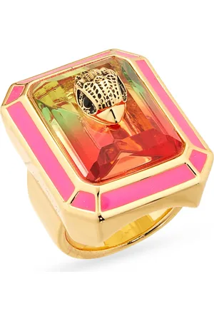 Kurt Geiger Stone Enamel Cocktail Ring in at Nordstrom, Size 7