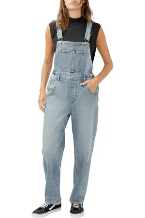 Silver Jeans Co. 90s Baggy Denim Overalls in at Nordstrom, Size X-Large X 29