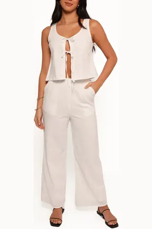 Petal & Pup Rhaena Cotton Sleeveless Top & Wide Leg Pants Set in at Nordstrom, Size X-Large