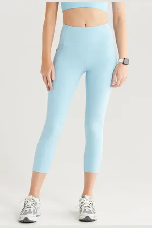 Zella Studio Luxe High Waist Pocket Crop Leggings in at Nordstrom, Size Small