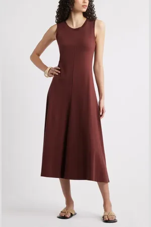Nordstrom Sleeveless Cotton Blend Dress in at , Size Xx-Small