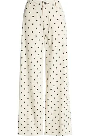 Brixton Victory High Waist Wide Leg Cotton Pants in at Nordstrom, Size 28