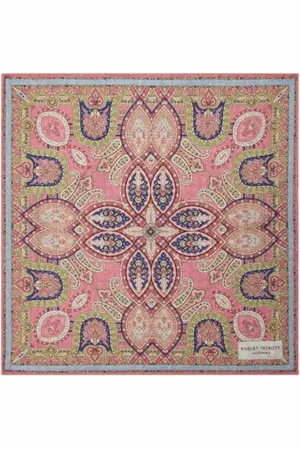ROBERT TALBOTT Collins Reversible Paisley Silk Pocket Square in at Nordstrom
