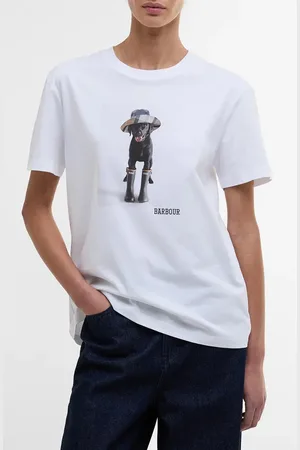 Barbour Woodrow Cotton Graphic T-Shirt in at Nordstrom, Size 8 Us