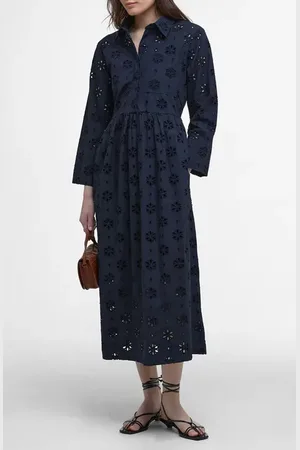 Barbour Melissa Long Sleeve Shirtdress in at Nordstrom, Size 10 Us