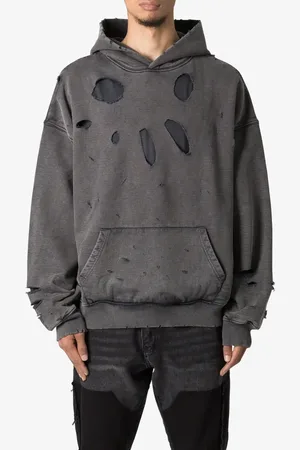 Mnml Breeze Destroyed Cotton Hoodie in at Nordstrom, Size X-Small