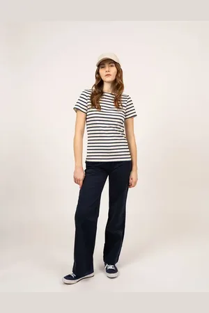 SAINT JAMES ETRILLE II - Short Sleeve Breton Stripe Tee in at Nordstrom, Size 14P Eu