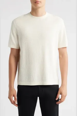 THEORY Damian Tactile Crewneck T-Shirt in at Nordstrom, Size Small