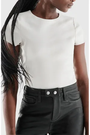 AS by DF Brando Stretch Leather Tee in at Nordstrom, Size Xx-Large