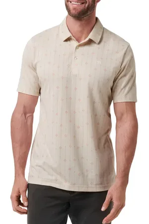 Travis Mathew Deco Floral Medallion Polo in at Nordstrom, Size Xxx-Large