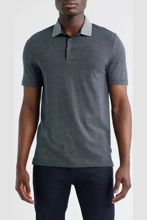 HUGO BOSS Pitton Slim Fit Mercerized Cotton Polo in at Nordstrom, Size Large