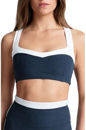 Beyond Yoga Space Dye Colorblock Sports Bra in at Nordstrom, Size X-Large