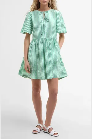 Barbour Daison Stripe Seersucker Minidress in at Nordstrom, Size 8 Us