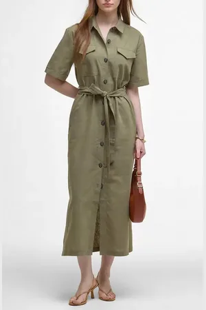 Barbour Nicole Maxi Shirtdress in at Nordstrom, Size 4 Us