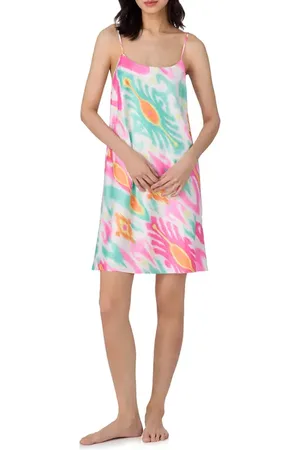 Ralph Lauren Strappy Satin Short Chemise in at Nordstrom, Size X-Small