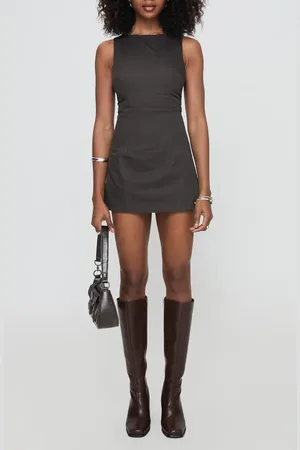 Princess Polly Yumiko Skirted Organic Cotton Romper in at Nordstrom, Size 10