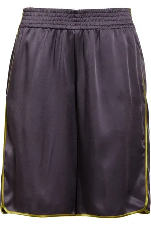 DRIES VAN NOTEN Priya Contrast Trim Satin Shorts in at Nordstrom, Size 6 Us