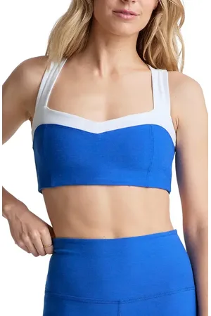 Beyond Yoga Space Dye Colorblock Sports Bra in at Nordstrom, Size Medium