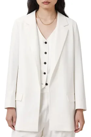 AllSaints Aleida Long Blazer in at Nordstrom, Size 0 Us