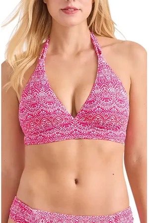 Tommy Bahama Island Cays Point Reversible Halter Bikini Top in at Nordstrom, Size Small