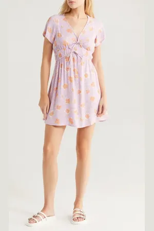 Billabong Warm Rays Floral Minidress in at Nordstrom, Size Small