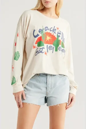 DAYDREAMER X Coachella Collage Merch Long Sleeve Cotton Jersey Graphic T-Shirt in at Nordstrom, Size X-Small