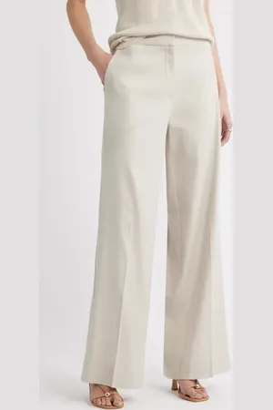 Nordstrom Linen Blend Wide Leg Pants in at , Size 4