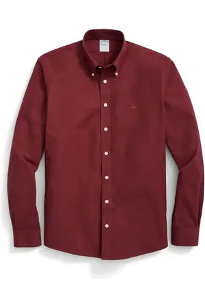 Brooks Brothers Regular Fit Solid Stretch Cotton Button-Down Oxford Shirt in at Nordstrom, Size Medium