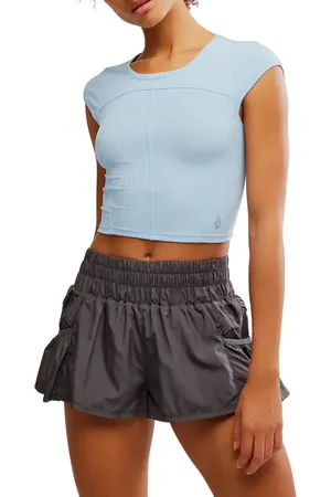 Free People FP Movement Tempo Ribbed Baby Tee in at Nordstrom, Size X-Small