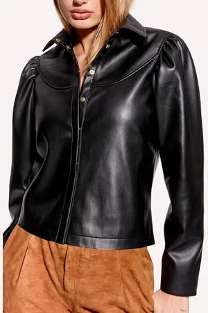AS by DF Fallon Recycled Leather Shacket in at Nordstrom, Size X-Small