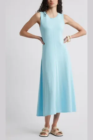 Nordstrom Sleeveless Cotton Blend Dress in at , Size Small