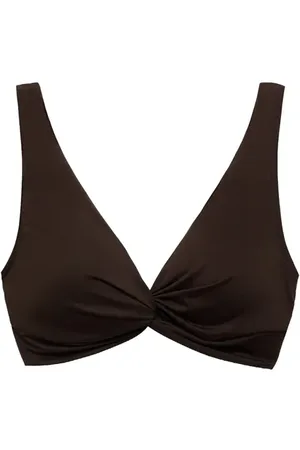 MANGO Twist Front Bikini Top in at Nordstrom, Size 2 X