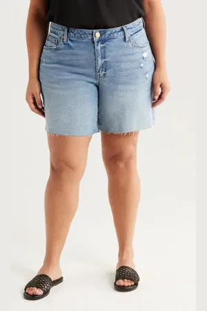 Kut From The Kloth Hailey Cutoff Bermuda Denim Shorts in at Nordstrom, Size 14W